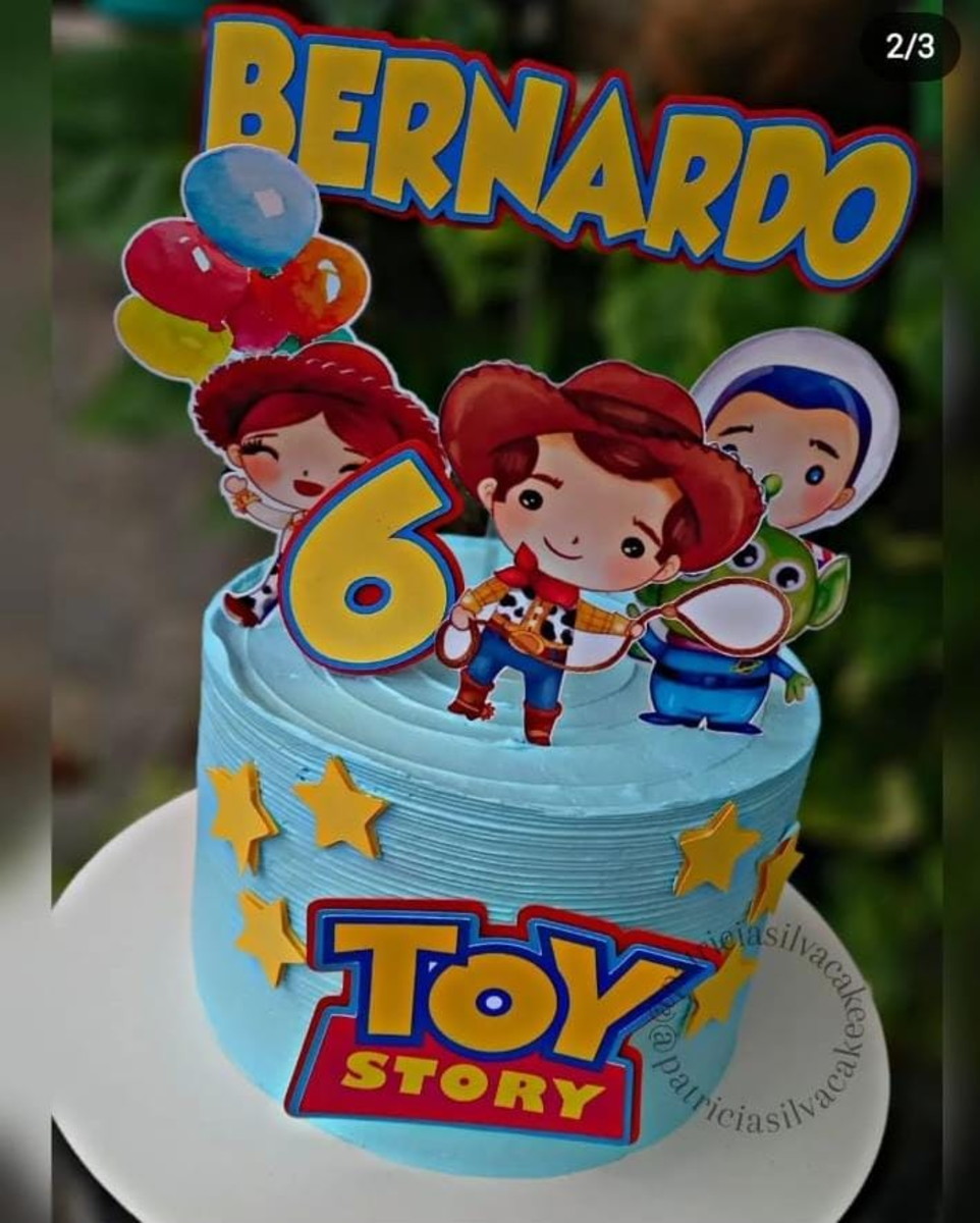Arquivo de Corte Topo de Bolo Aquarelado Toy Story Cute