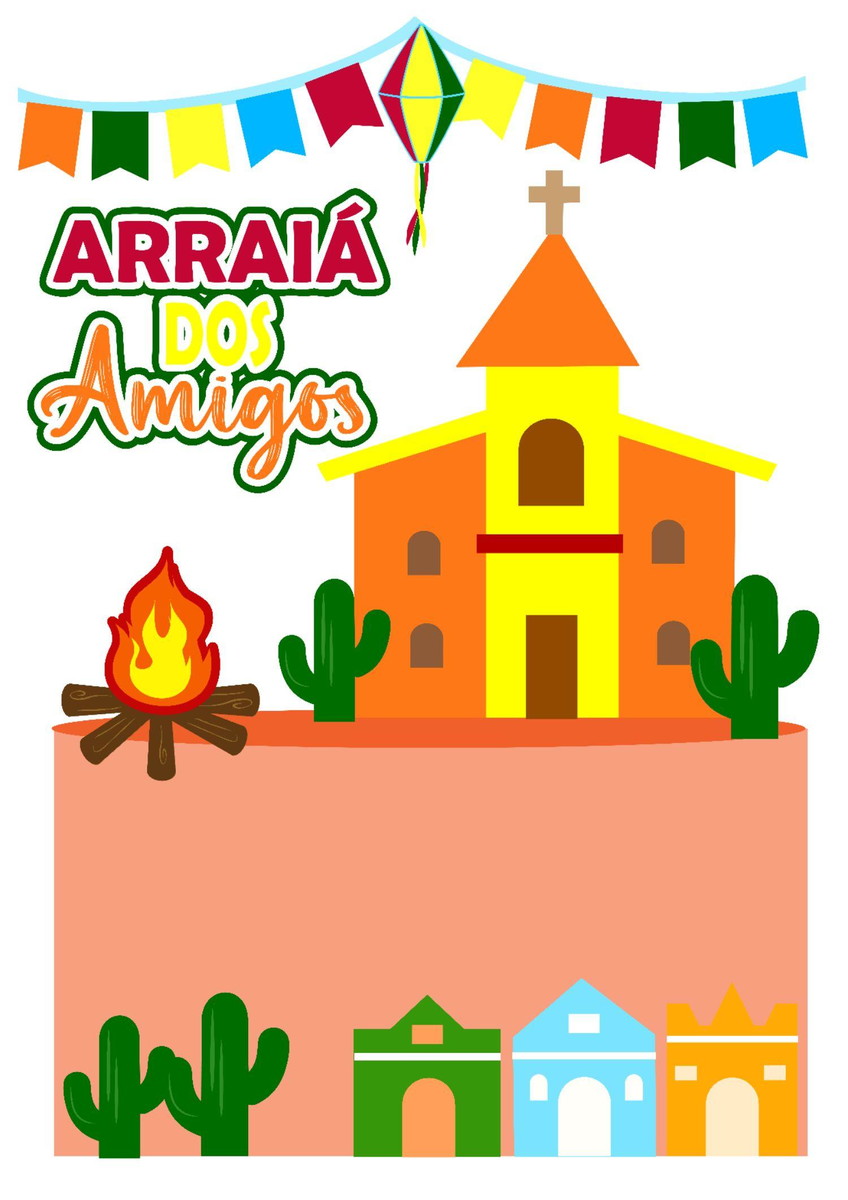Arquivo de Corte Topo de Bolo Arraiá 08