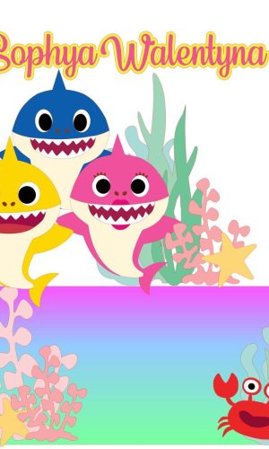 Arquivo de Corte Topo de Bolo Baby Shark