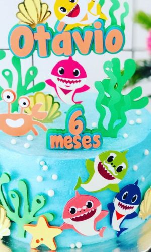 Arquivo de corte topo de bolo baby shark