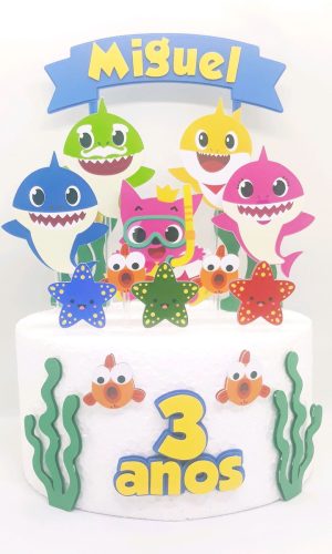 Arquivo De Corte Topo De Bolo Baby Shark