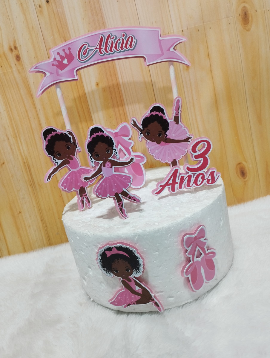 Arquivo de Corte Topo de Bolo Bailarina 02 (Studio) - Imagem 4