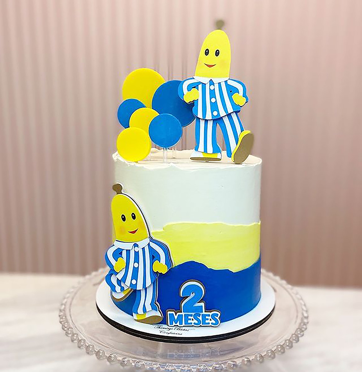 Arquivo de Corte: Topo de Bolo Bananas de Pijamas 001