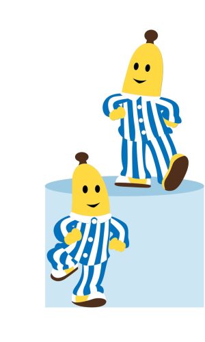Arquivo de Corte - Topo de Bolo (bananas de Pijamas) 1