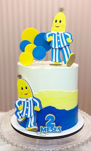 Arquivo de Corte Topo de Bolo Bananas de Pijamas