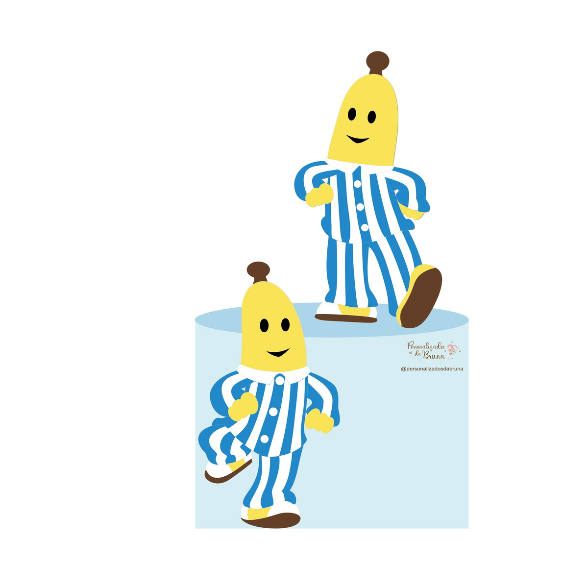 232 - Arquivo de Corte Topo de Bolo Bananas de Pijamas