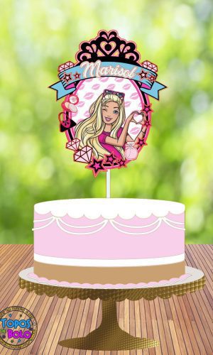Arquivo de Corte Topo de Bolo Barbie 04