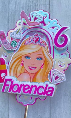 Arquivo de Corte Topo de Bolo Barbie 08
