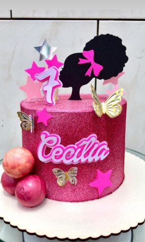 Arquivo de Corte Topo de Bolo Barbie Black