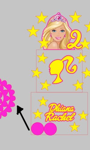 Arquivo De Corte Topo De Bolo Barbie