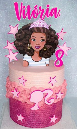 Arquivo de Corte Topo de Bolo Barbie Hk1