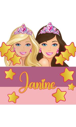 Arquivo de Corte Topo de Bolo Barbie Loira e Morena