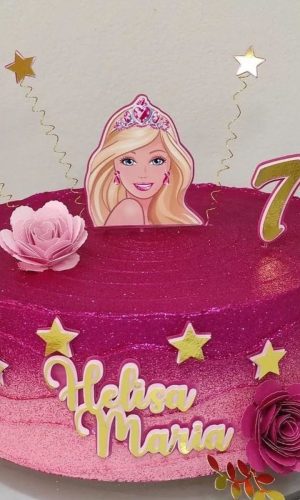 Arquivo de Corte Topo de Bolo Barbie