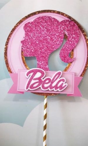Arquivo de Corte Topo de Bolo Barbie Simples