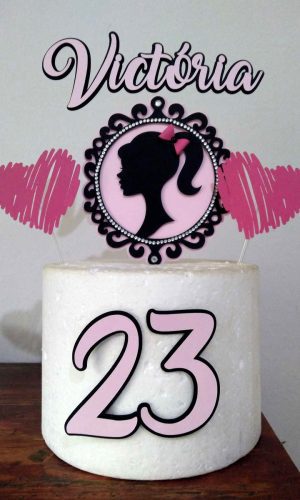 Arquivo de Corte Topo de Bolo Barbie Studio #5714