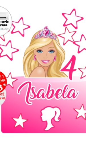 Arquivo de Corte Topo de Bolo Barbie + topper docinho