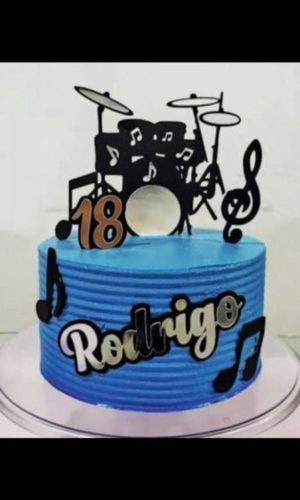 Arquivo de Corte Topo de Bolo Bateria Studio