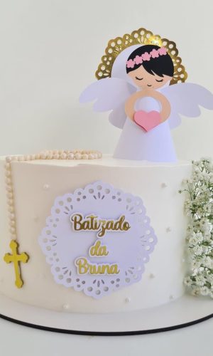 Arquivo De Corte Topo De Bolo Batismo Batizado Menina