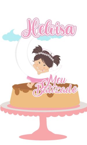 Arquivo de Corte Topo de Bolo Batizado 03