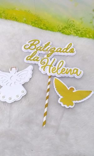 Arquivo de Corte Topo de Bolo Batizado 06 (Studio)