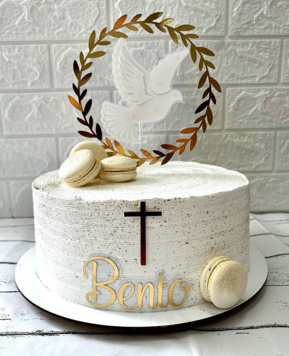 Arquivo de Corte Topo de Bolo Batizado 7