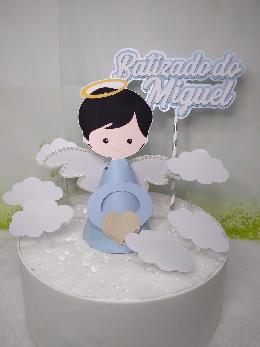 Arquivo de Corte Topo de Bolo Batizado 13 (studio)
