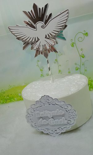 Arquivo De Corte Topo De Bolo Batizado 16 (studio)