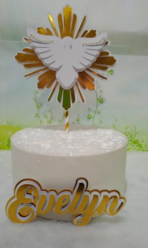 Arquivo de Corte Topo de Bolo Batizado 21 (Studio)