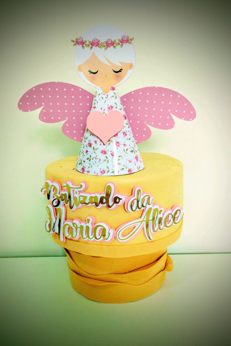 Arquivo de Corte Topo de Bolo Batizado 5
