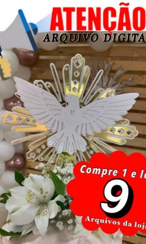 Arquivo de Corte Topo de Bolo - Batizado Crisma (camadas)