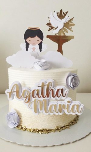 Arquivo de corte Topo de bolo BATIZADO MENINA STUDIO