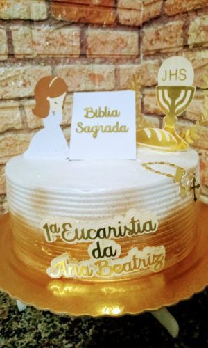 Arquivo de Corte Topo de Bolo Batizado, Primeira Eucaristia