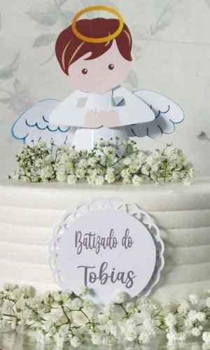 Arquivo de Corte Topo de Bolo Batizado