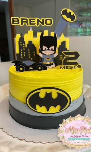ARQUIVO DE CORTE TOPO DE BOLO BATMAN CUTE