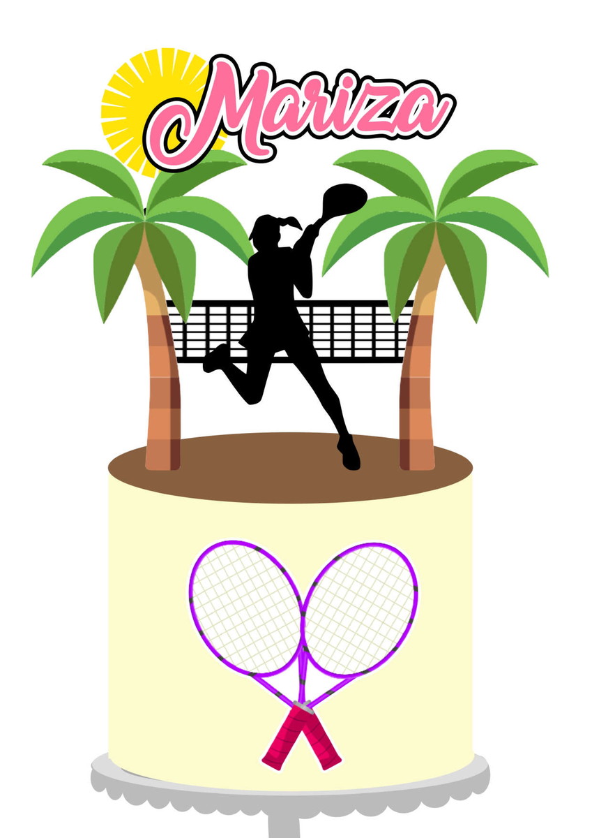 Arquivo de Corte Topo de Bolo Beach Tennis Feminino