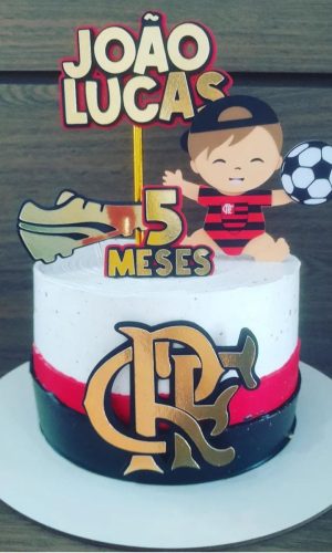 Arquivo de Corte Topo de Bolo Bebe Flamengo