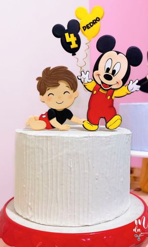 Arquivo de Corte: Topo de Bolo Bebê Menino e Mickey Baby 010