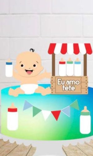 Arquivo de Corte Topo de Bolo Bebê