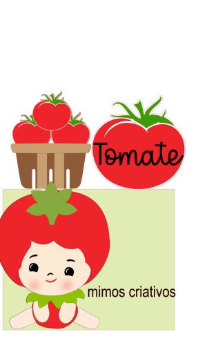 Arquivo De Corte Topo De Bolo Bebê Tomate