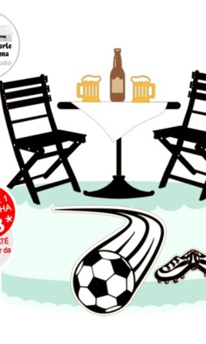 Arquivo de Corte Topo de Bolo Bebida Futebol
