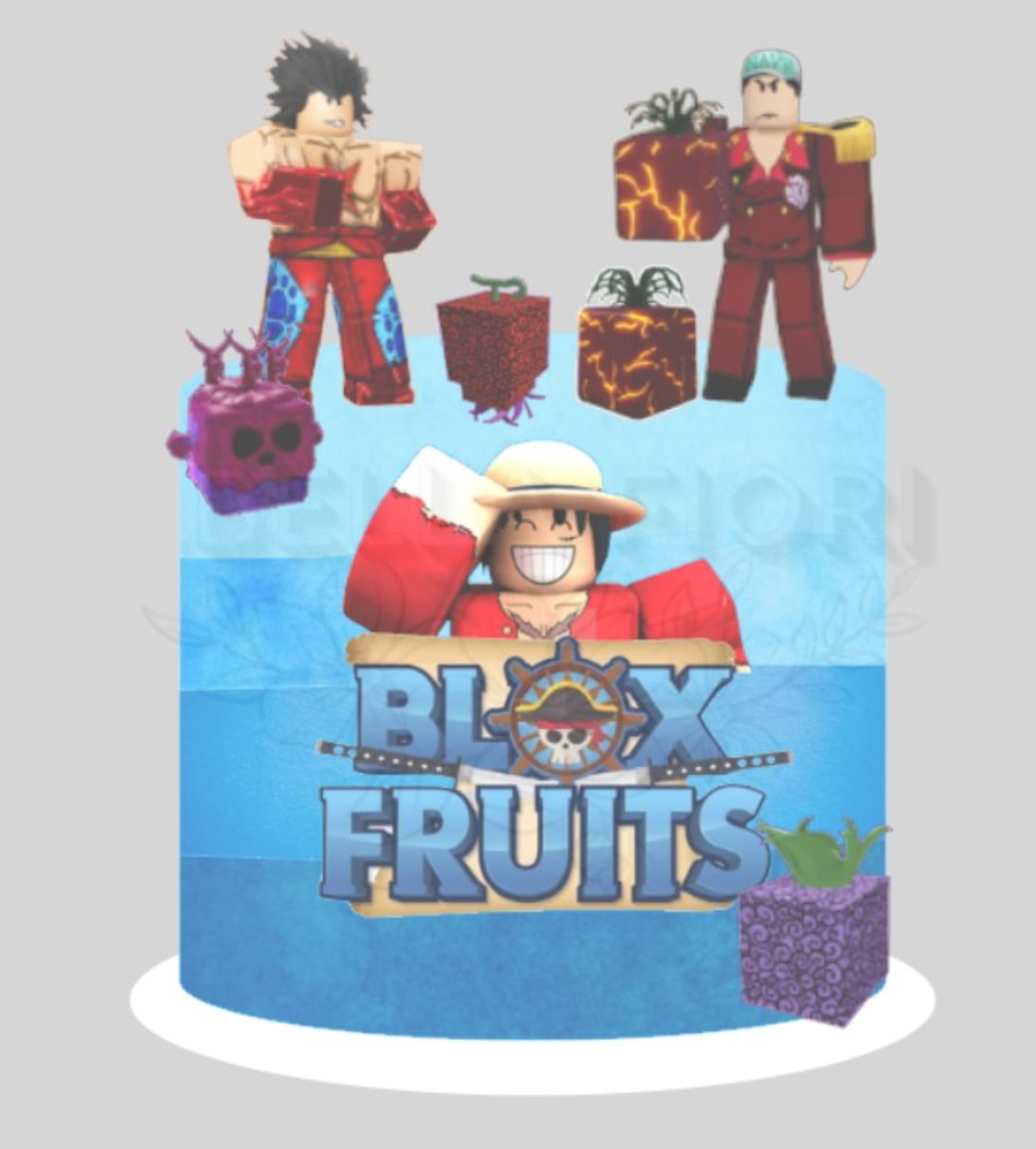 Arquivo de Corte Topo de Bolo Blox Fruits 28 - Bf