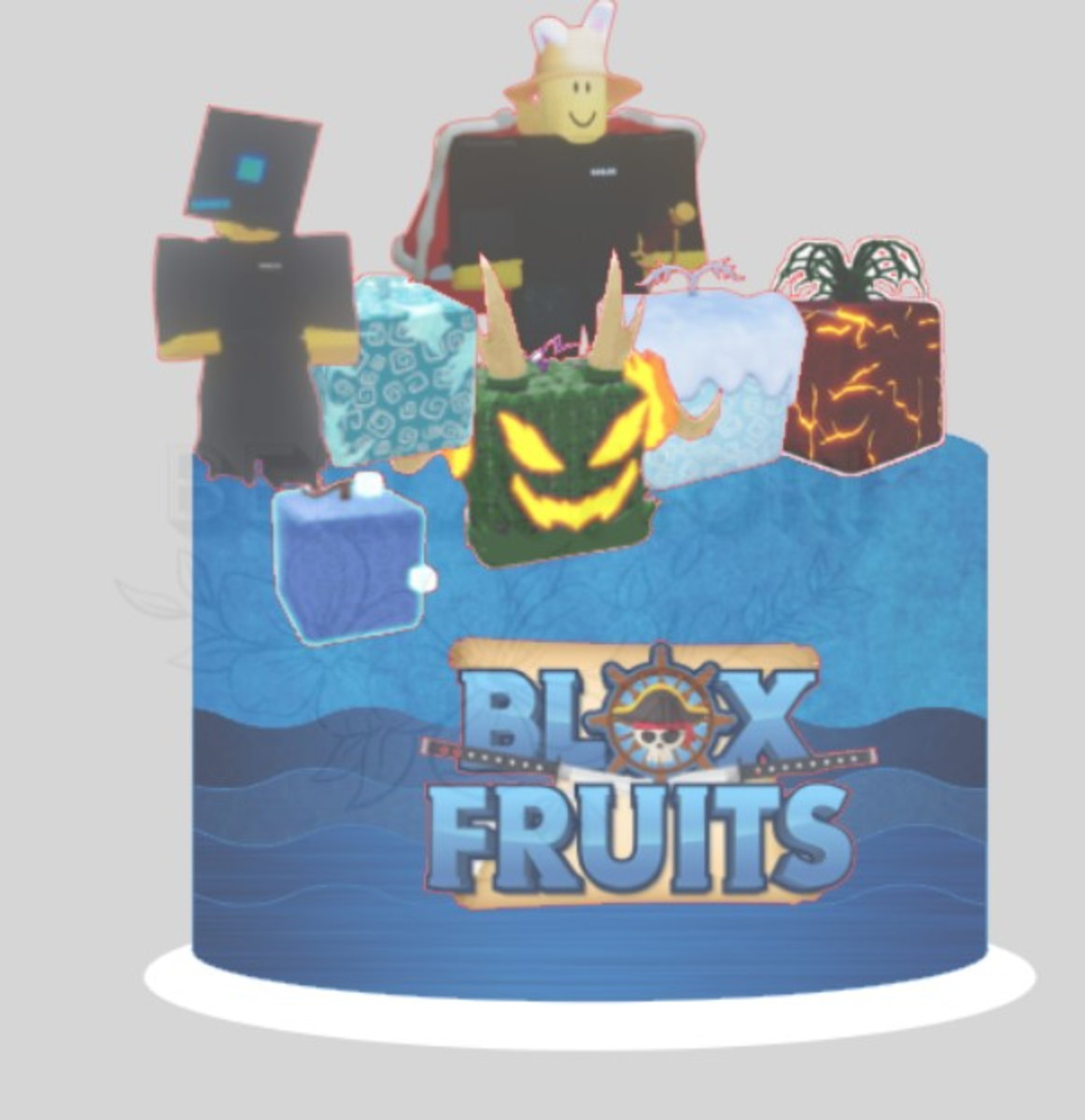 Arquivo de Corte Topo de Bolo Blox Fruits -blox Piece Bf - Imagem 2