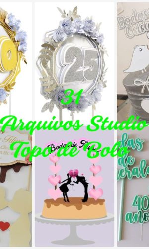 Arquivo de Corte Topo de Bolo - Bodas