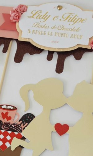 Arquivo de Corte Topo de Bolo Bodas de Chocolate - Studio