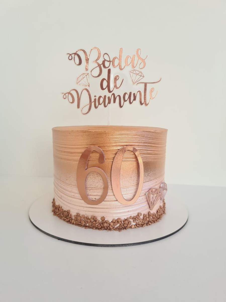 Arquivo de Corte Topo de Bolo Bodas de Diamante