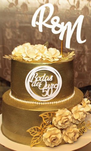 Arquivo de Corte - Topo de Bolo Bodas de Ouro