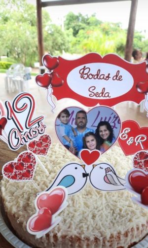 Arquivo de corte topo de bolo bodas de seda