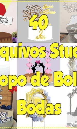 Arquivo de Corte Topo de Bolo Bodas
