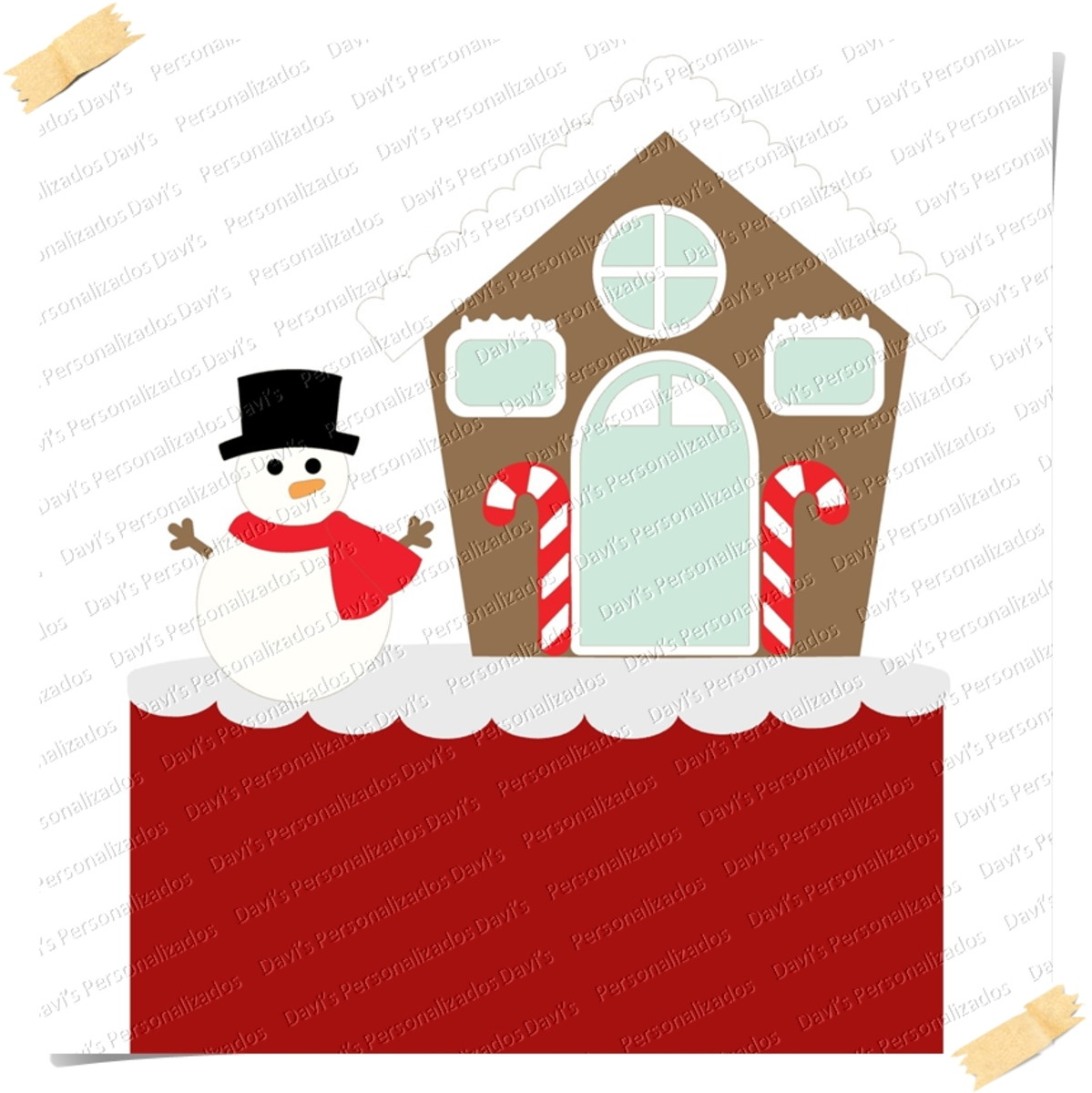 Arquivo de Corte Topo de Bolo Natal Boneco de Neve