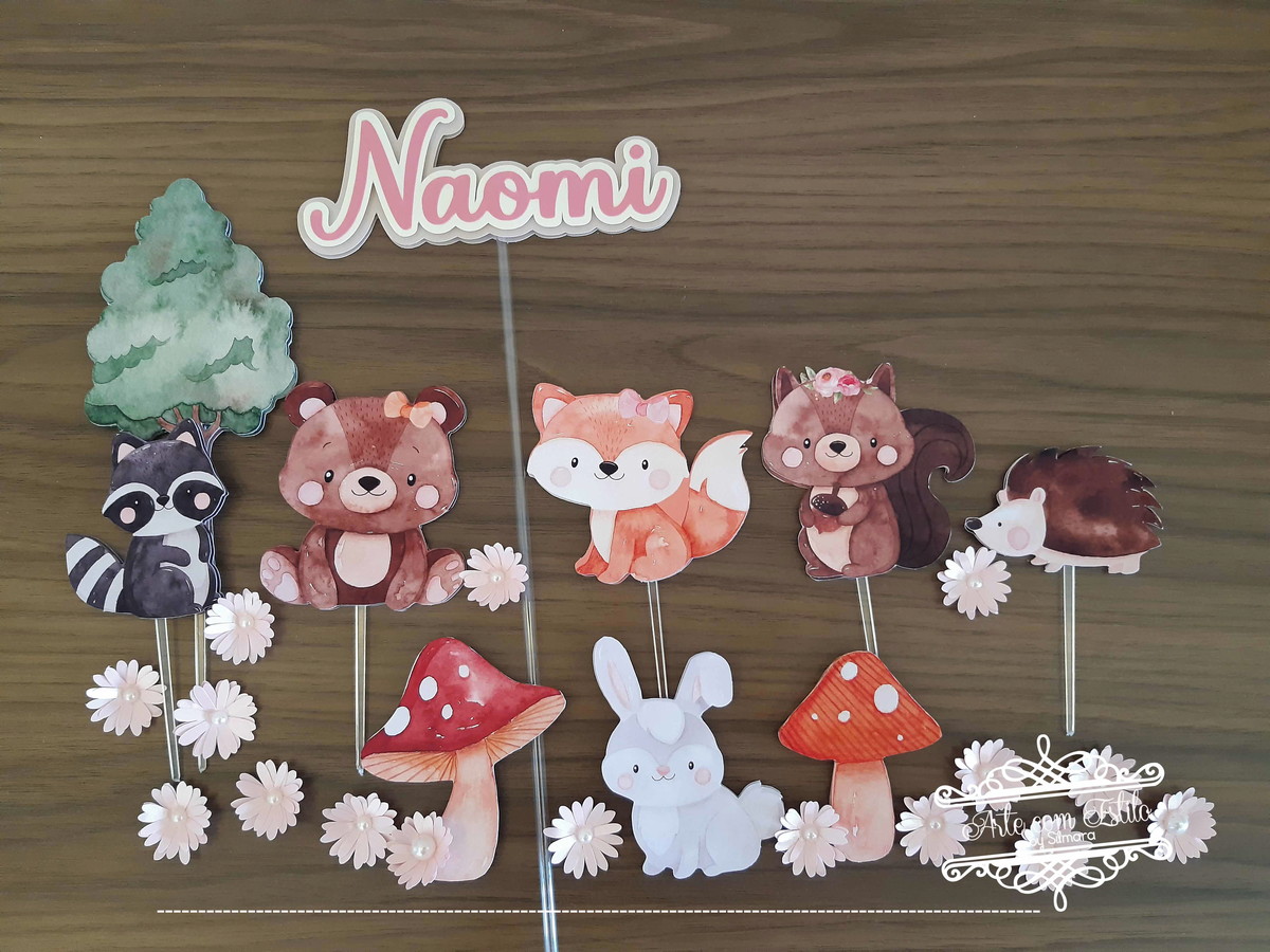 Arquivo de Corte - Topo de Bolo Bosque - Imagem 2